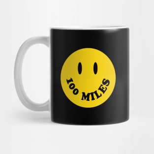 100 Miles Smiley Face Ultra Runner Mug